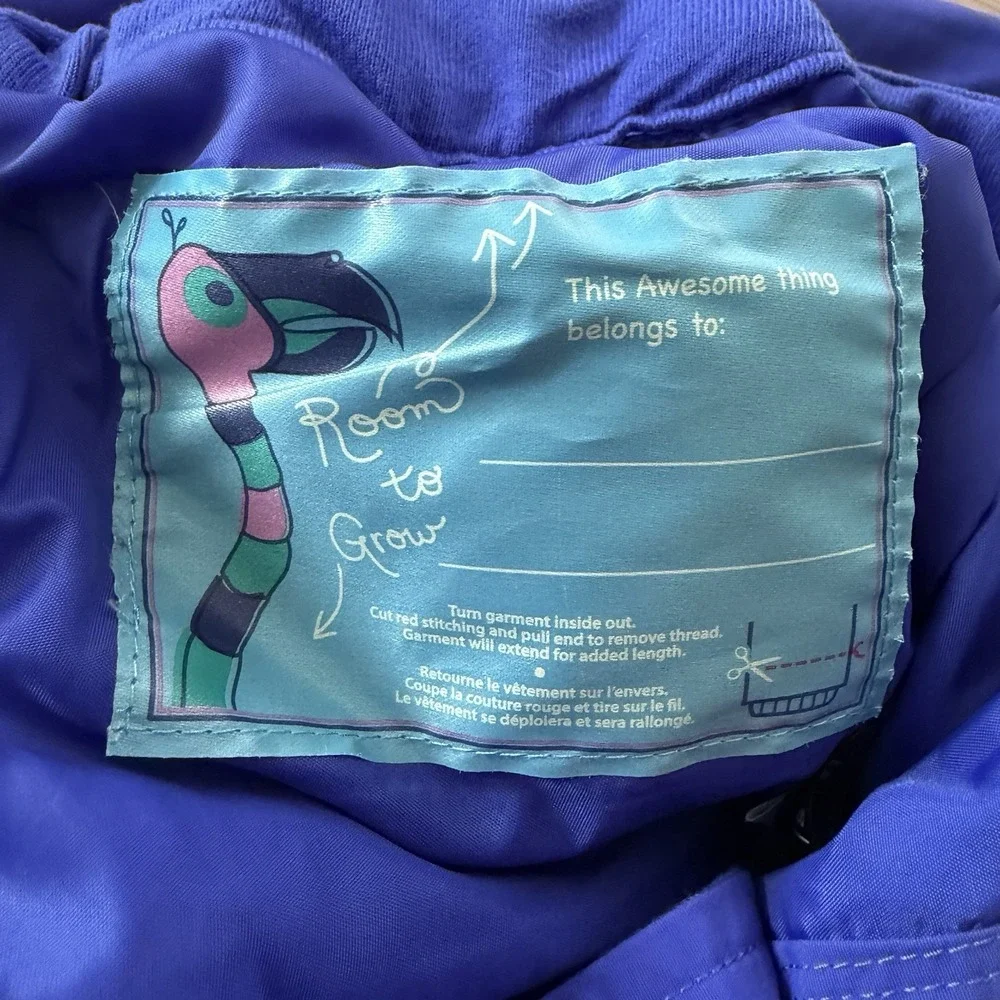 Burton Girls Sweetart Snow Pants Size S 7/8 Blue DryRide Insulated Ski Snowboard